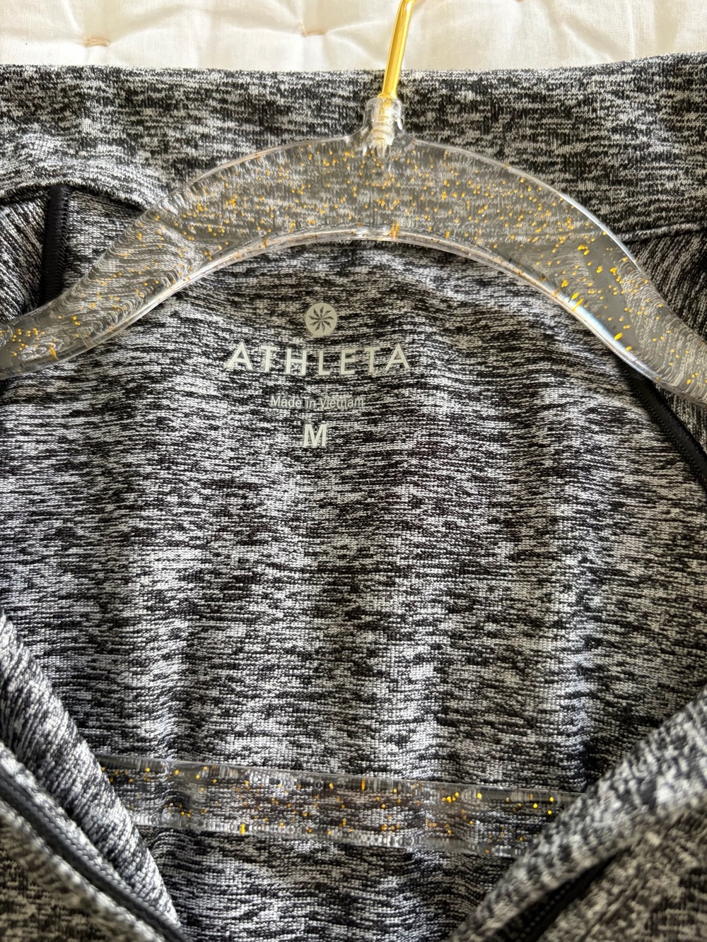 Athleta gray and black zip pullover size medium - Picture 6 of 10